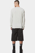 Piped seams long sleeve tee, Dune