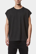 Oversized cotton tank, Black