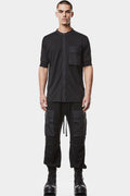 Thom Krom | Mandarin collar short sleeve shirt