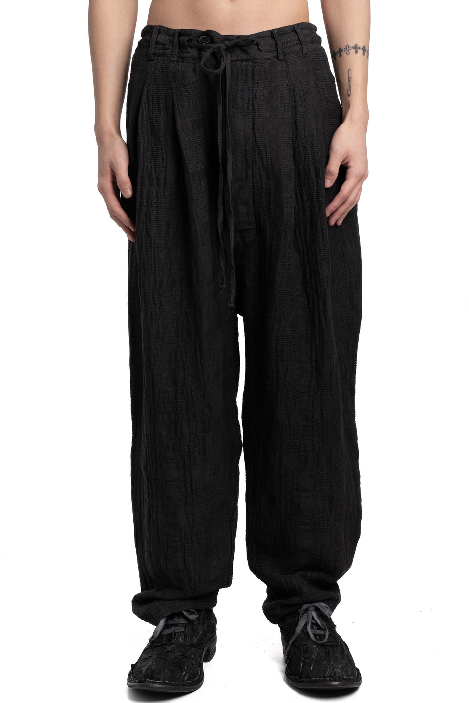 Linen blend pants