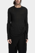 Marc Point | AW24 - Lightweight wool / silk crewneck ls T-Shirt