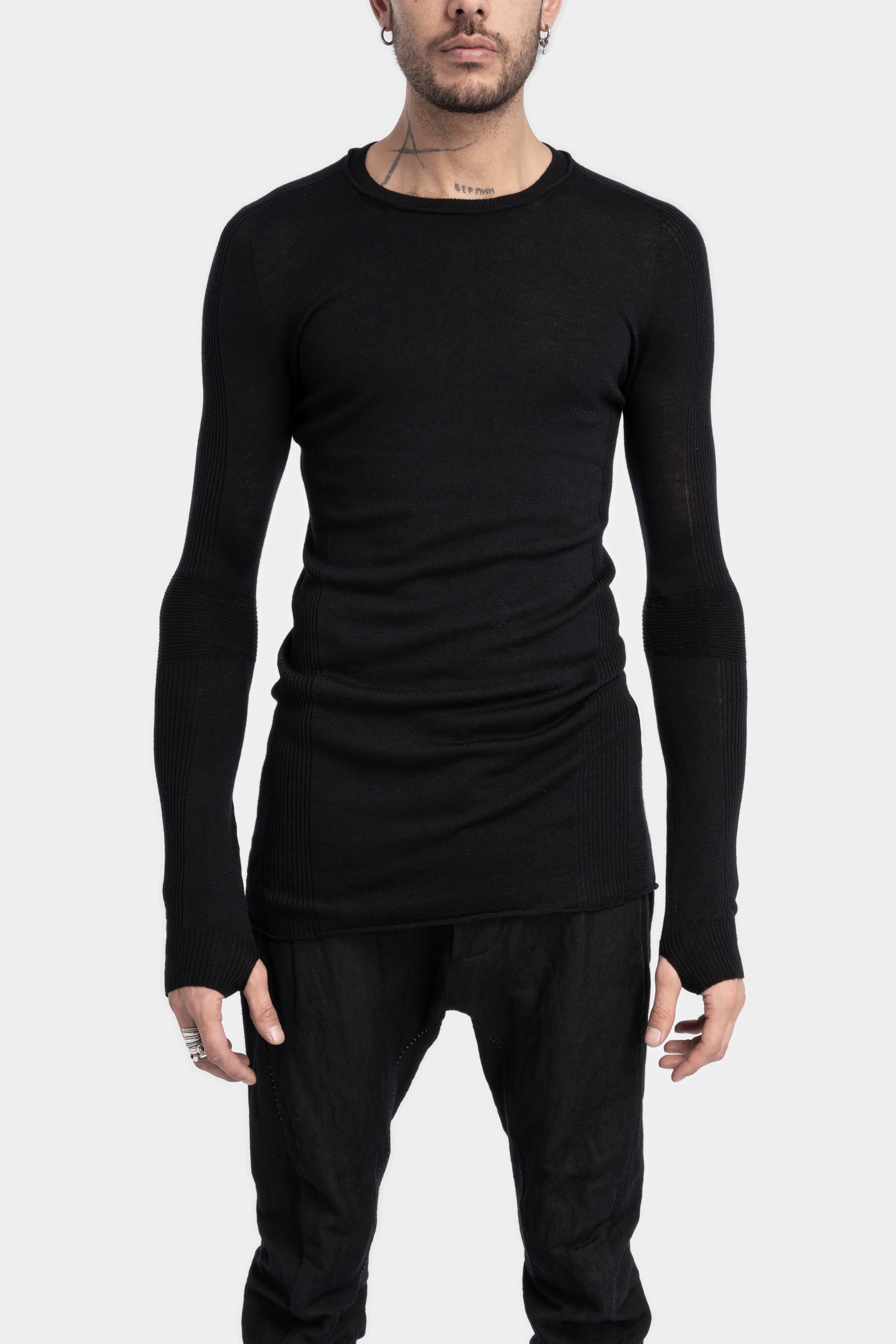 Masnada | AW24 - Lightweight wool knit sweater, M33B00 – ORIMONO.eu
