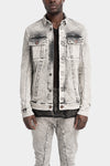 Masnada | SS25 - External seams denim jacket, Dirt white