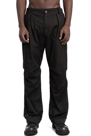 Masnada | SS26 - Large Leg Box Pleat Trousers, Black M3682