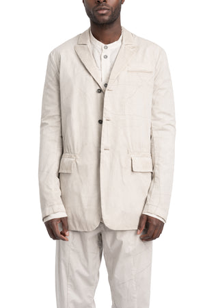 Masnada | SS26 - Single Back Vent Jacket, Off White M3680