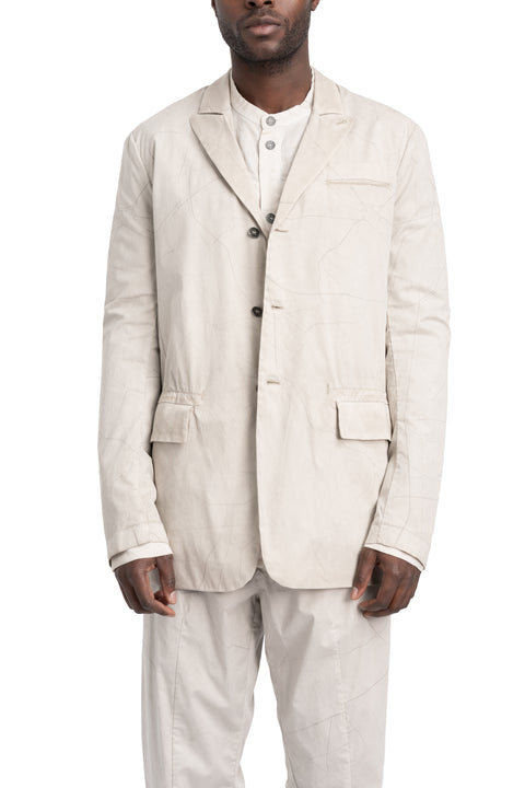 Masnada | SS26 - Single Back Vent Jacket, Off White M3680