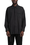 Never Enough | SS26 - Woven Cotton Shirt, Black MSL019