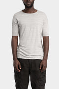 Never Enough | SS25 - Dropped shoulder linen t-shirt, Grey MTH032