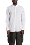 Never Enough | SS26 - Woven Cotton Shirt, White MSL009