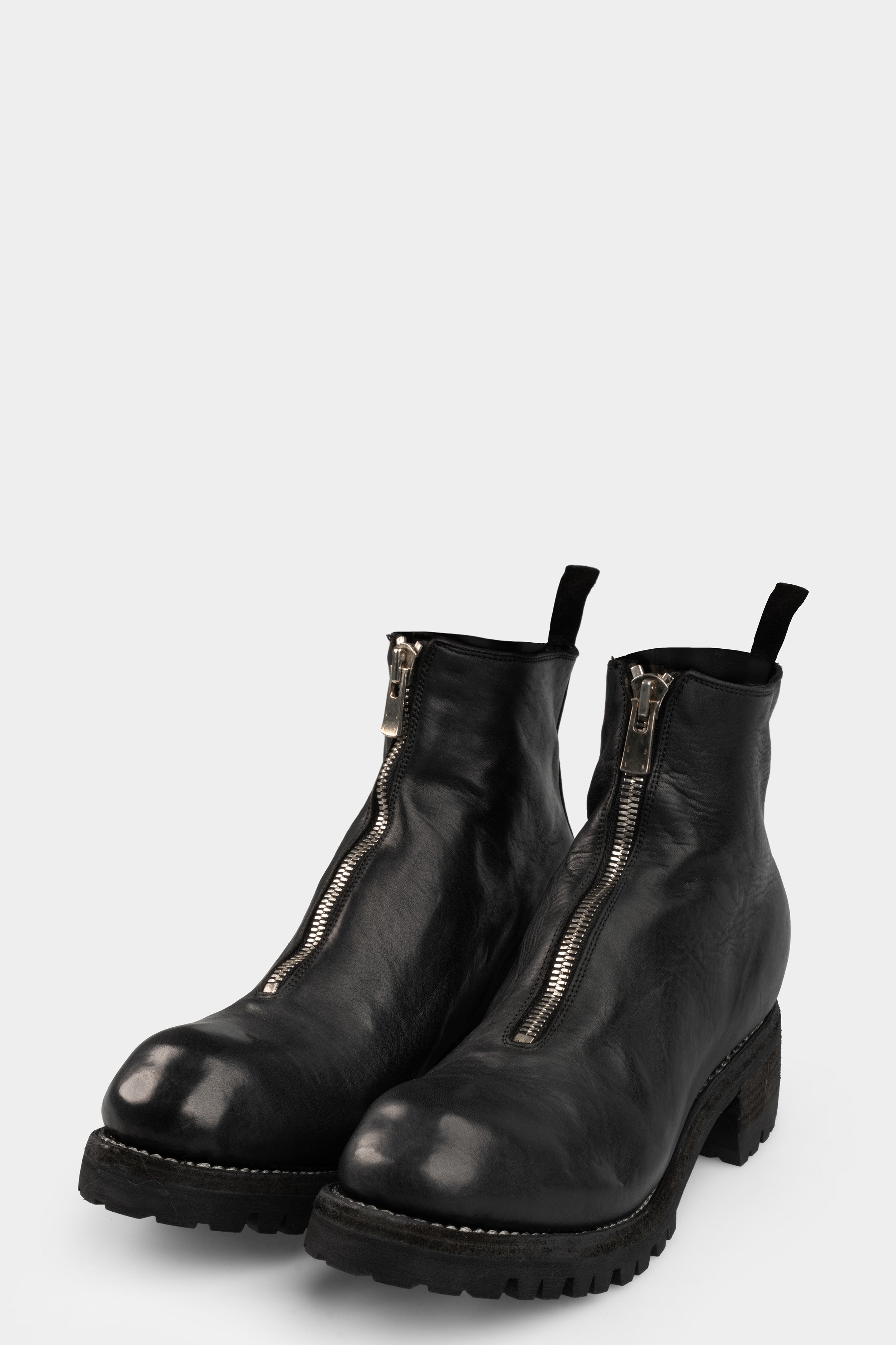 GUIDI guidi pl1 ブラックsize 40 Leather Front Zip Boot PL1— Black – La Garçonne