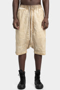 Rick Owens DRKSHDW | SS25 Hollywood - Pods shorts, Foil cotton poplin (PF) -Parchment