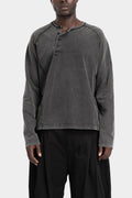 Professor.E | AW25 - Cold dyed henley sweater, 25FW-PE-TTL-02
