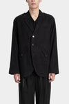 Professor. E | "Forgotten materials" Frayed structured cotton blazer 25FW-PE-FM-19