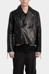 Professor. E | "Forgotten materials" Leather biker jacket 25FW-PE-FM-22 - IT