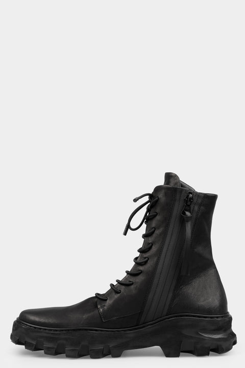 Puro | AW25 - Laced calf leather combat boots (BALANCED TASKER)