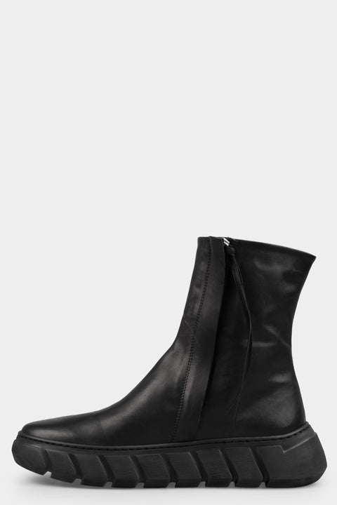 Puro | AW25 - Double zip calf leather sneakers (GREAT HERO)