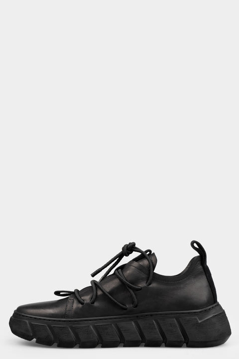 Puro | SS25 Low top laced leather sneakers - POWER HOUR