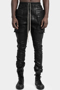 Rick Owens DRKHDW | SS25 Hollywood - Creatch cargo denim pants, Overdyed foil 