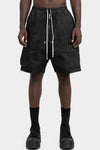 Rick Owens DRKSHDW | AW25 - Cargobela shorts, Wax Denim DU02E7369 BW 99X