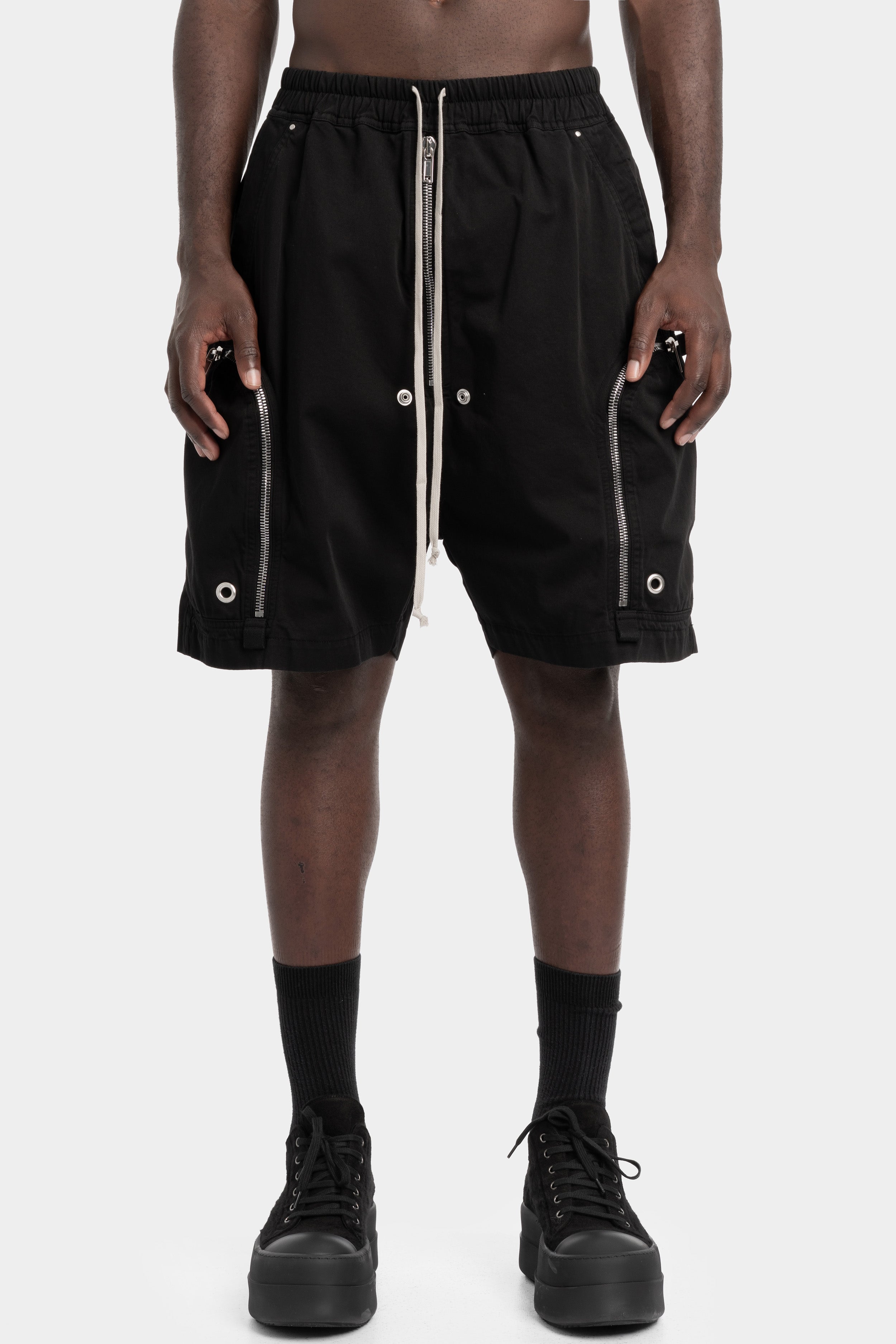 Rick Owens DRKSHDW | AW25 - Bauhaus shorts, Cotton twill DU02E7389 