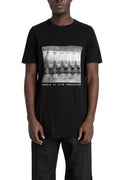 Rick Owens DRKSHDW | SS26 "Temple" Level tee, Black RN / Urinal print DU01F4250 RNEP4P