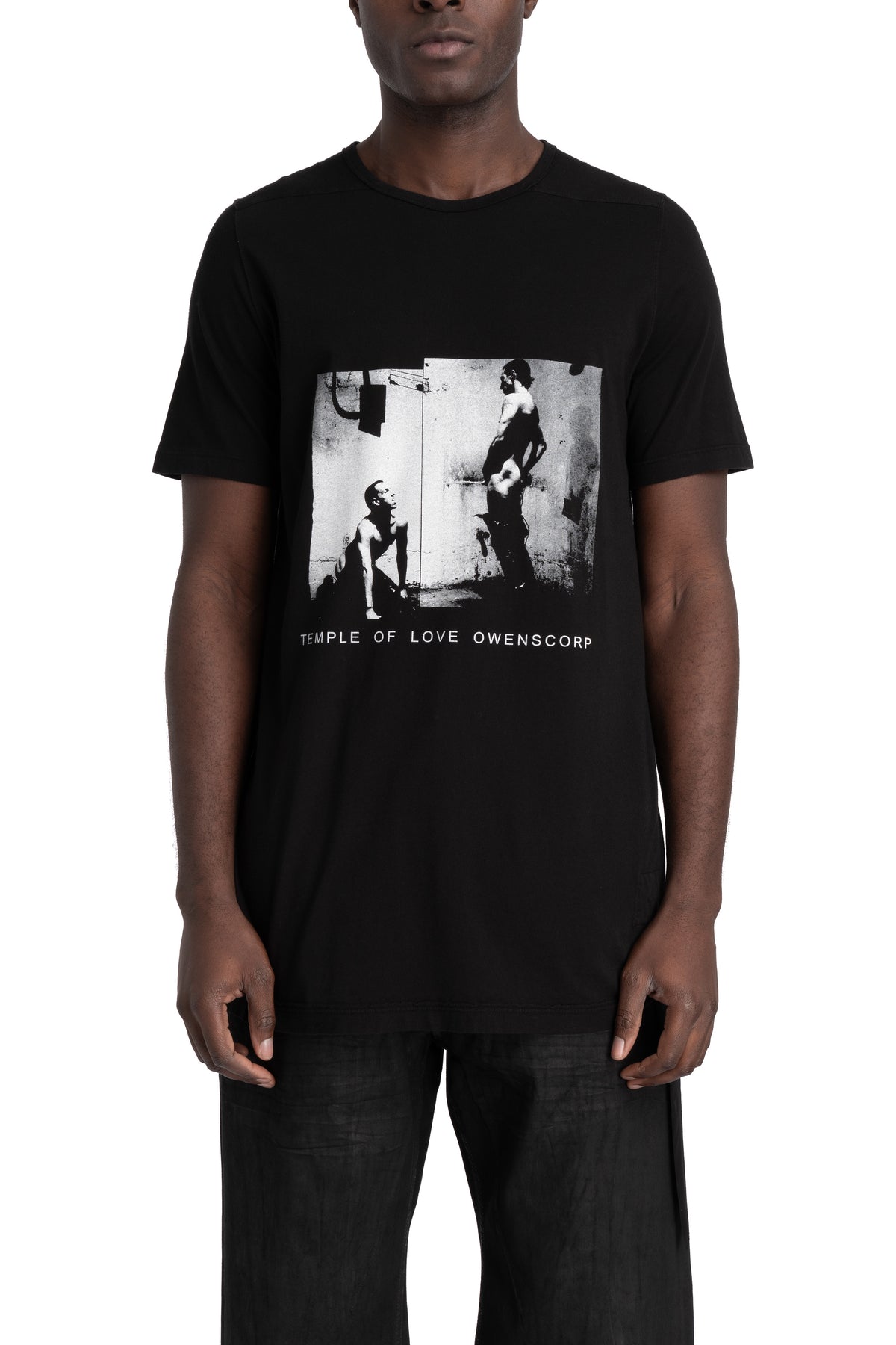 Rick Owens DRKSHDW | SS26 - Level tee, Black RN / Rick Piss print DU01F4250 RNEP6P 0911