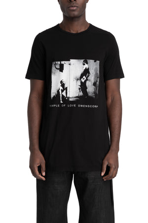 Rick Owens DRKSHDW | SS26 - Level tee, Black RN / Rick Piss print DU01F4250 RNEP6P 0911