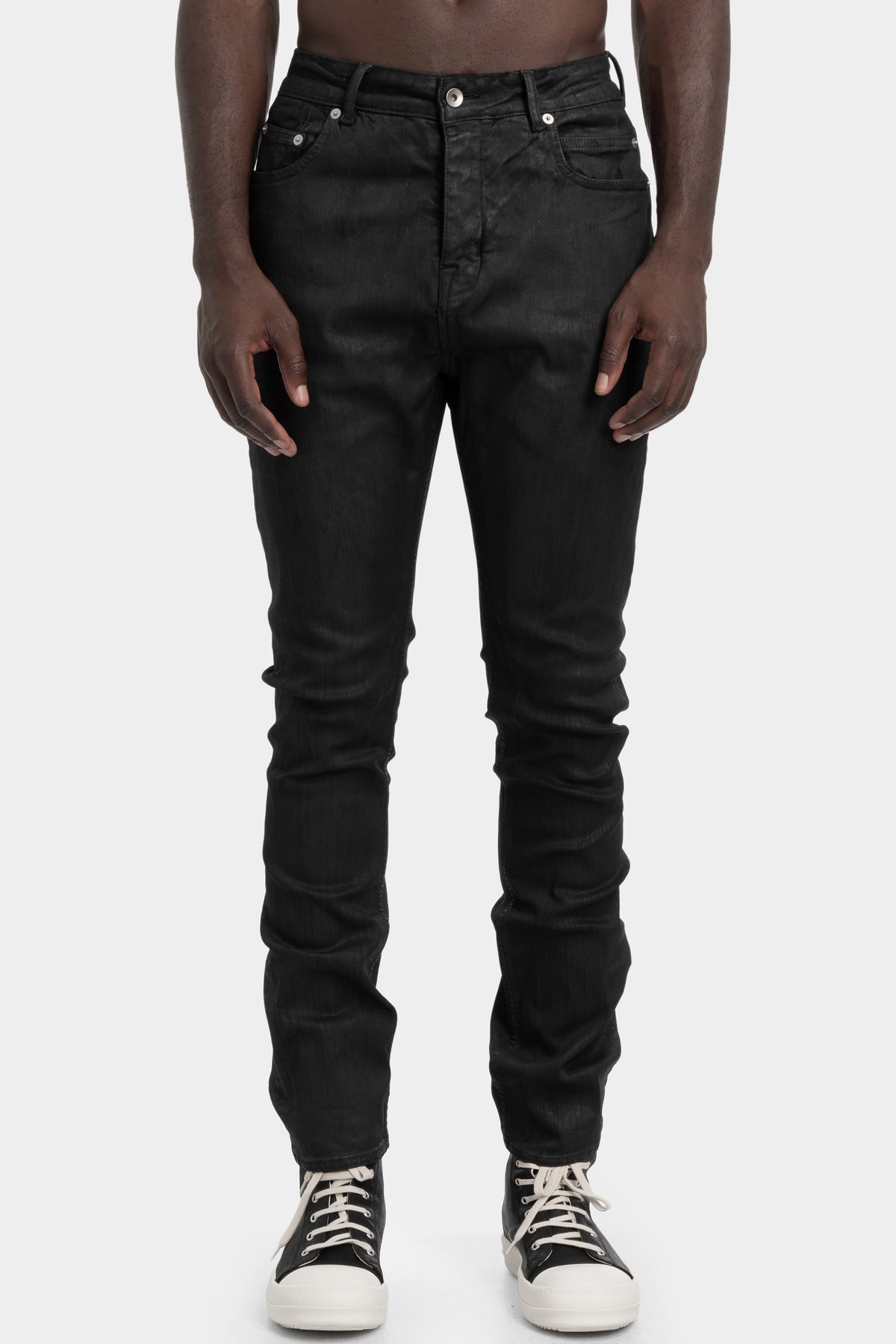Rick Owens DRKSHDW | AW25 - Detroit cut jeans, waxed DU02E7366 SBW