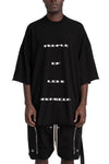 Rick Owens DRKSHDW | SS26 - Tommy T-Shirt / Temple of Love print DU02F4259 RNEP7 0911