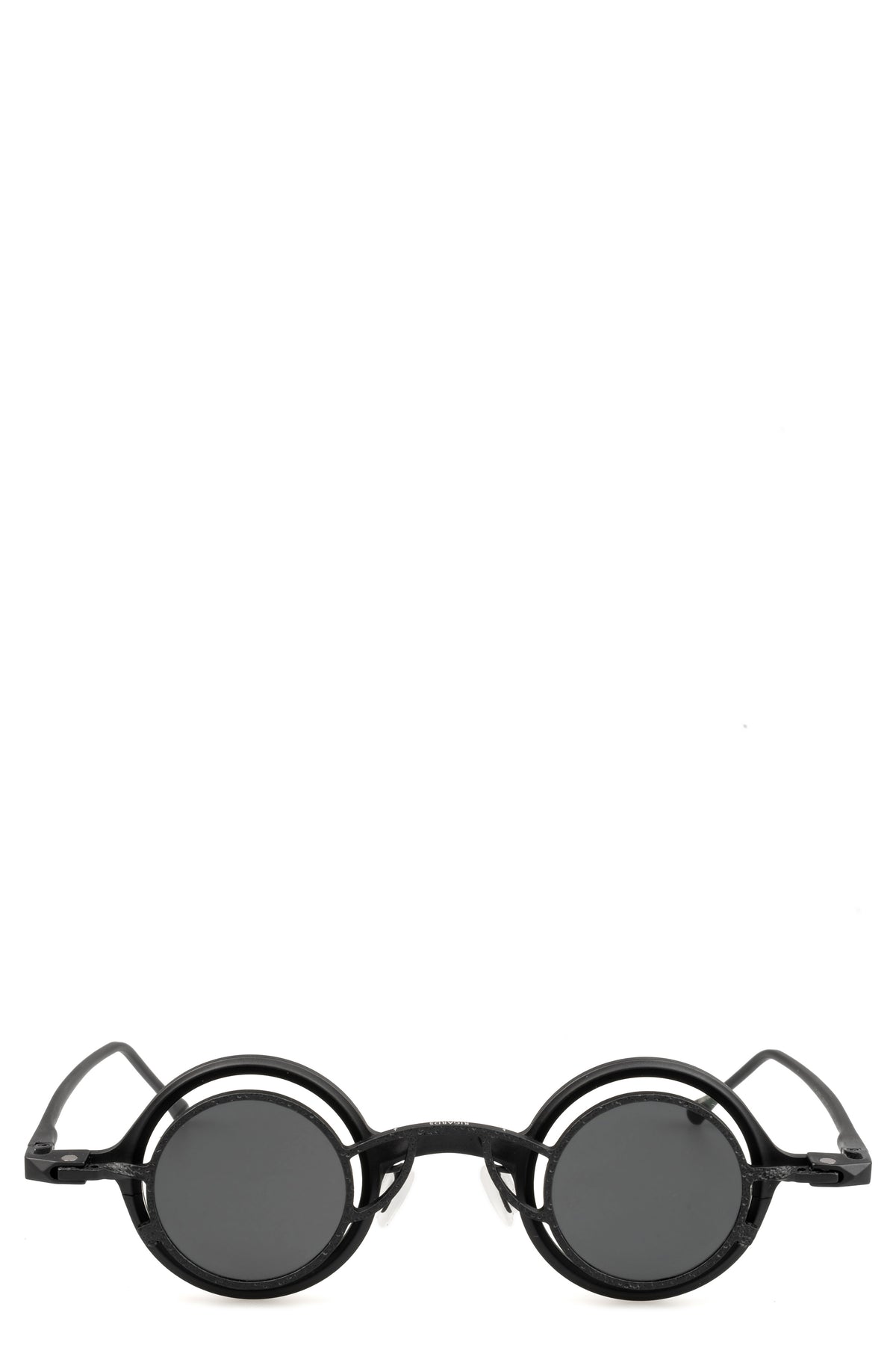 Rigards | Permanent - Round titanium clip-on sunglasses, Black RG1911TI