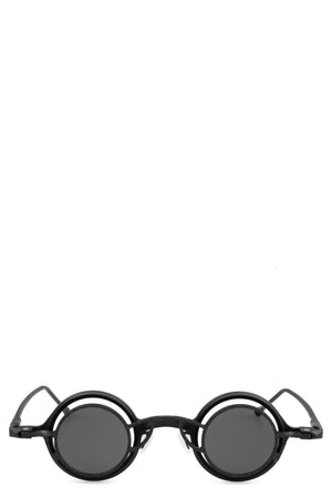 Rigards | Permanent - Round titanium clip-on sunglasses, Black RG1911TI