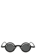 Rigards | Permanent - Round titanium clip-on sunglasses, Black RG1911TI