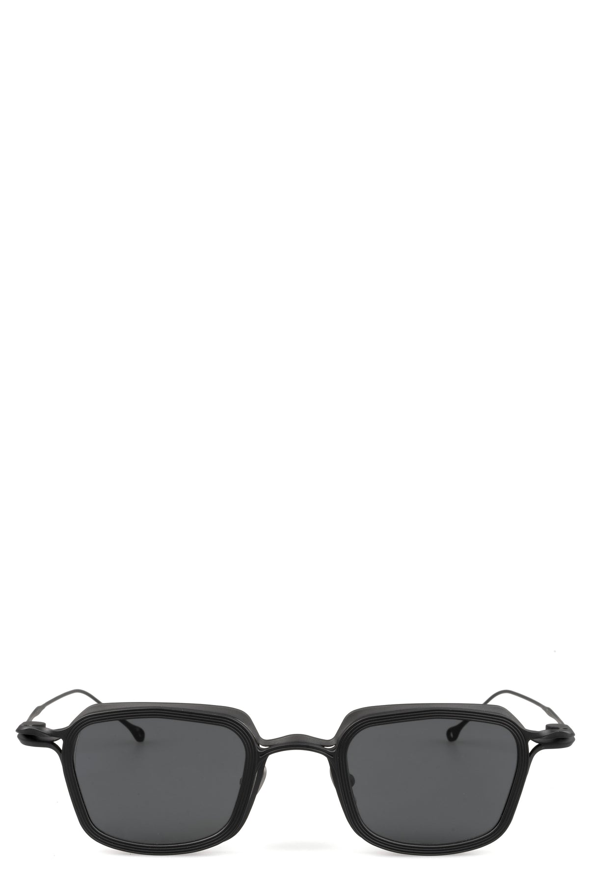 Rigards | Two-tone hexagonal titanium clip-on sunglasses - Black RG2004TVA
