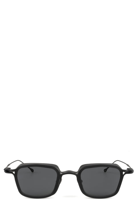 Rigards | Two-tone hexagonal titanium clip-on sunglasses - Black RG2004TVA
