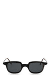 Rigards | RG1065 - Horn sunglasses, black/white / dark grey lens