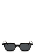 Rigards | RG1065 - Horn sunglasses, black/white / dark grey lens