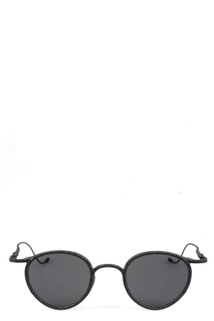 Rigards | Permanent - Round titanium & steel sunglasses Black RG1939ZC