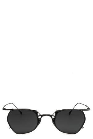 Rigards | Permanent - Hexagonal titanium clip-on sunglasses, Black RG1999TVA