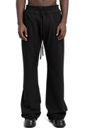 SAN263-1 | SS26 - Layered Hem Sweatpants, Black SS26-0607-BL