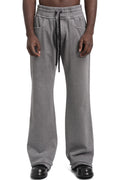 SAN263-1 | SS26 - Layered Hem Sweatpants, Grey SS26-0607-GY