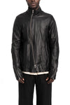 SAN263-1 | SS26 - Lamb leather fencing jacket, SS26-0101-BK