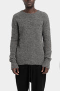 Thom Krom | AW25 - Distressed knit sweater, Dark grey MK122