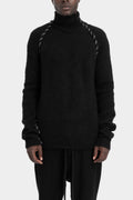 Thom Krom |  AW25 - Scar-stitch high neck knit sweater, MK125