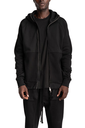 Thom Krom | AW26 - Hooded Zip Jacket, Black MSJ701