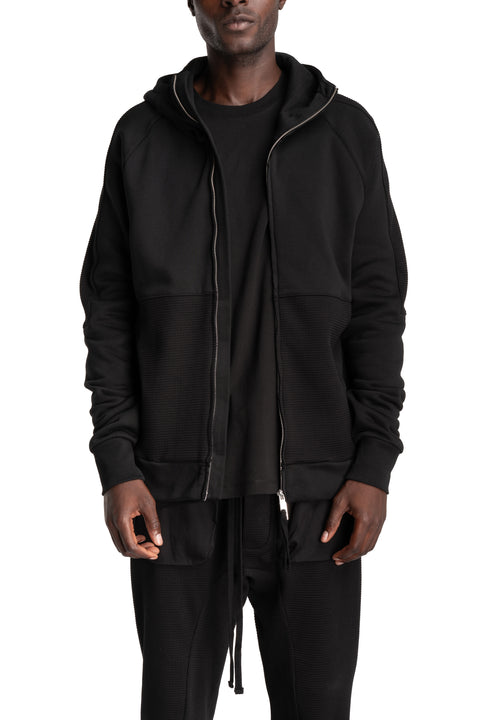 Thom Krom | AW26 - Hooded Zip Jacket, Black MSJ701