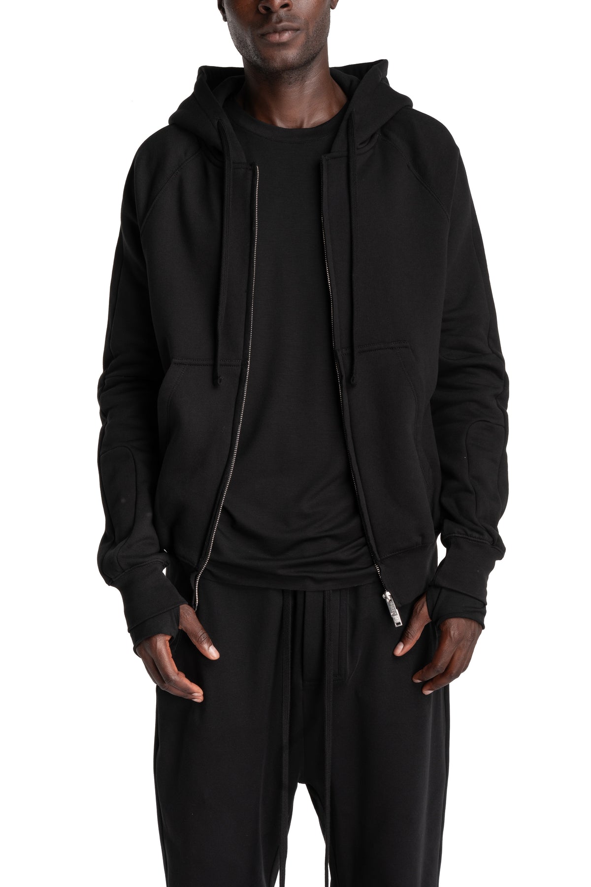 Thom Krom | AW26 - Hooded Zip Jacket, Black MSJ711