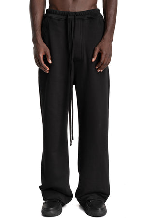 Thom Krom | AW26 - Wide Leg Jersey Trousers, Black MST540
