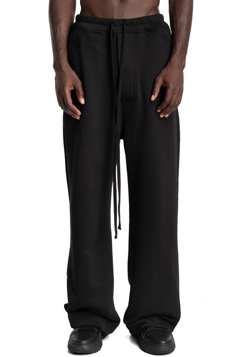 Thom Krom | AW26 - Wide Leg Jersey Trousers, Black MST540