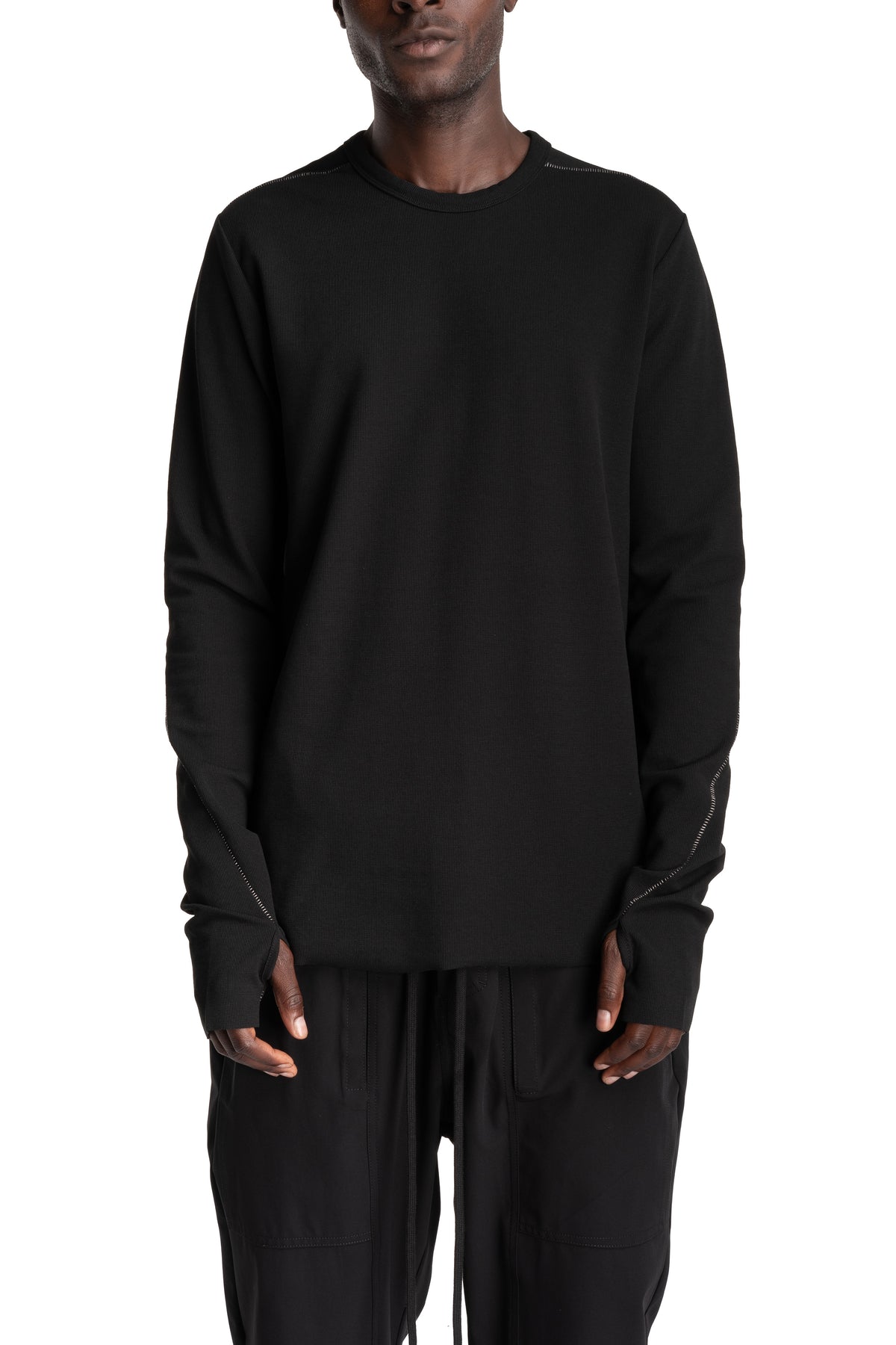 Thom Krom | AW26 - Longsleeve Shirt, Black MTS1001