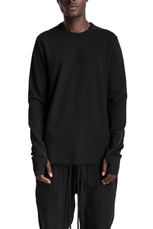 Thom Krom | AW26 - Longsleeve Shirt, Black MTS1001